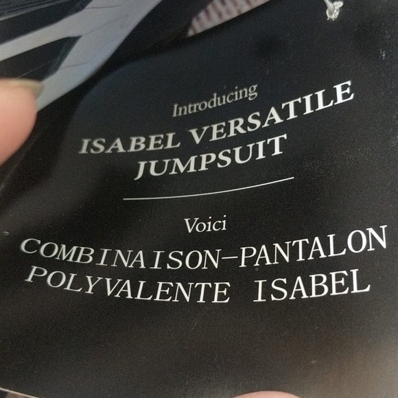 Isabel Versatile black jumpsuit sz Med NWT - Picture 5 of 8
